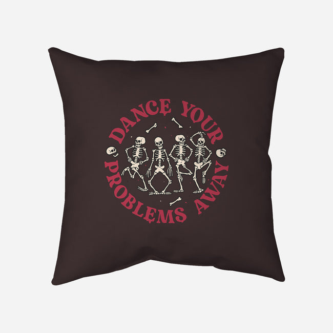 Dancing Problems-none removable cover throw pillow-momma_gorilla