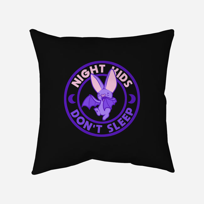 Don't Sleep-none removable cover throw pillow-yumie