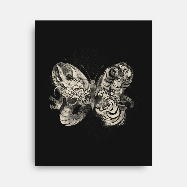 Dragon Tiger Butterfly-none stretched canvas-tobefonseca