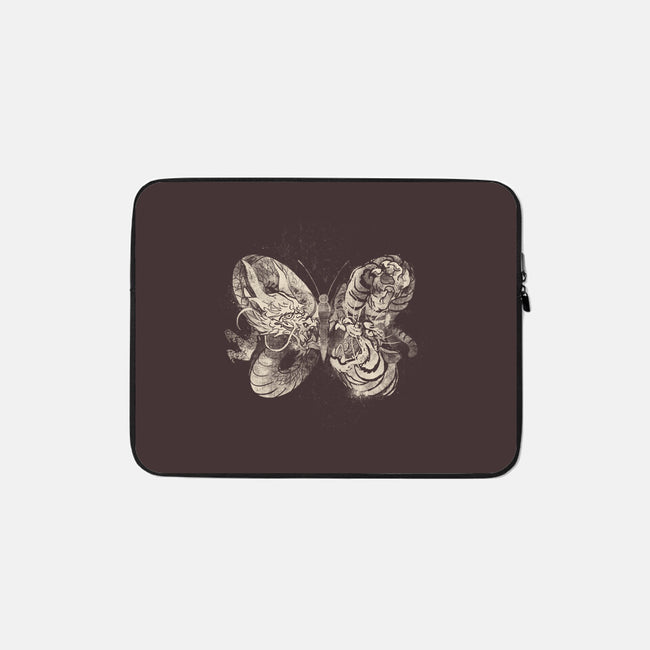 Dragon Tiger Butterfly-none zippered laptop sleeve-tobefonseca