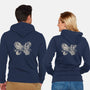 Dragon Tiger Butterfly-unisex zip-up sweatshirt-tobefonseca