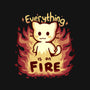 Everything Is On Fire-womens basic tee-TechraNova