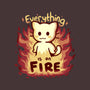 Everything Is On Fire-none removable cover throw pillow-TechraNova