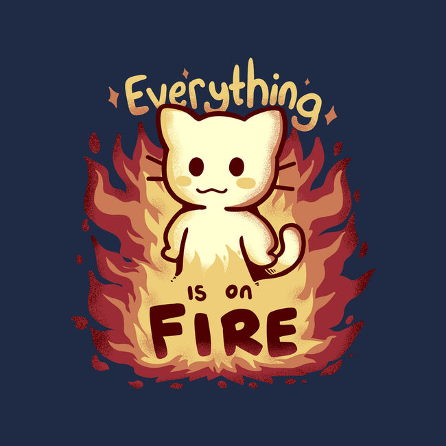 Everything Is On Fire-baby basic tee-TechraNova