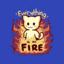 Everything Is On Fire-womens fitted tee-TechraNova