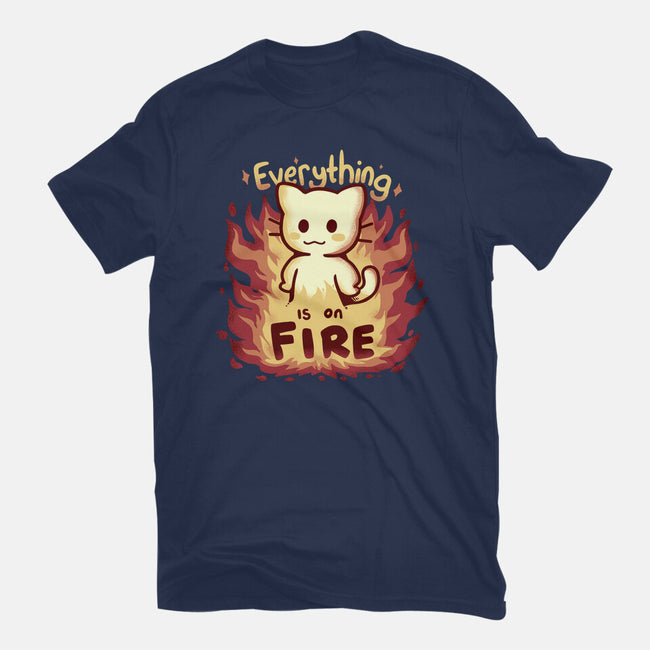 Everything Is On Fire-mens basic tee-TechraNova