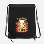 Everything Is On Fire-none drawstring bag-TechraNova
