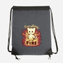 Everything Is On Fire-none drawstring bag-TechraNova