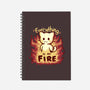 Everything Is On Fire-none dot grid notebook-TechraNova