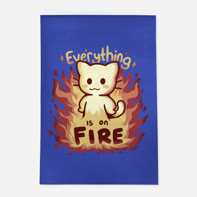 Everything Is On Fire-none indoor rug-TechraNova