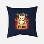Everything Is On Fire-none removable cover throw pillow-TechraNova