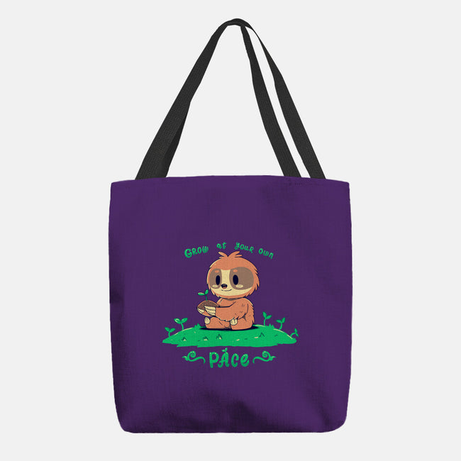 Grow At Your Own Pace-none basic tote bag-TechraNova