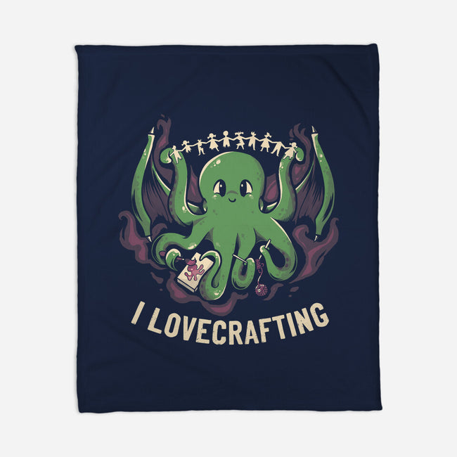 I Lovecrafting-none fleece blanket-tobefonseca
