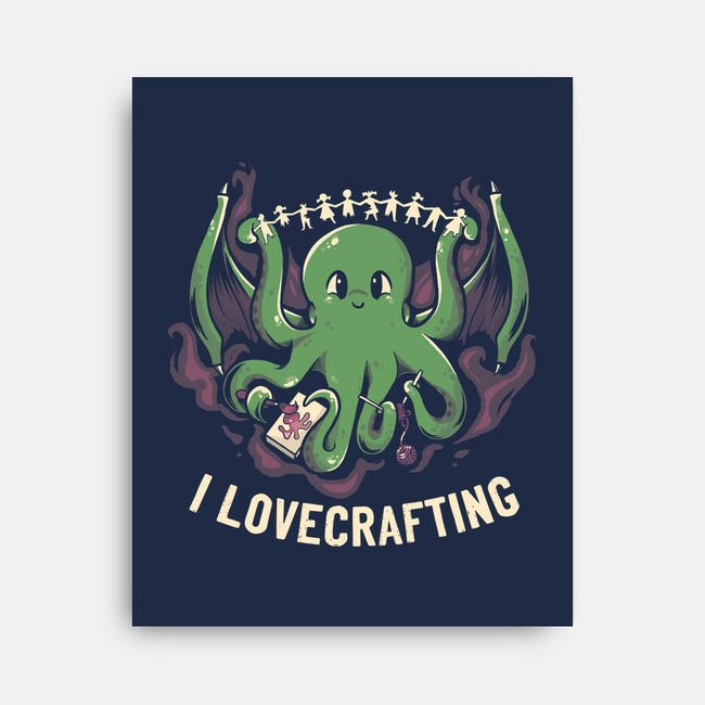 I Lovecrafting-none stretched canvas-tobefonseca