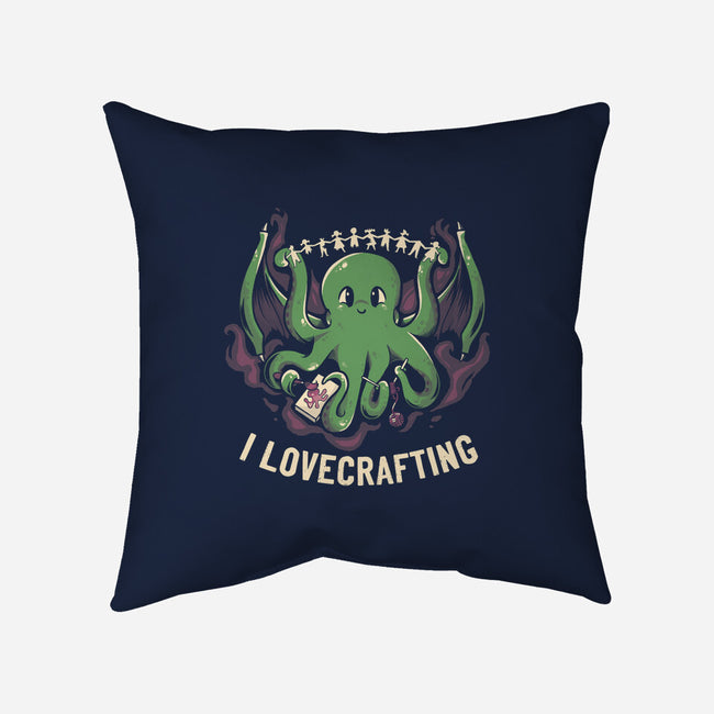 I Lovecrafting-none removable cover w insert throw pillow-tobefonseca