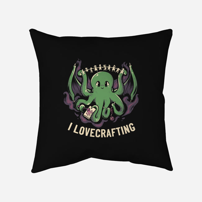 I Lovecrafting-none removable cover throw pillow-tobefonseca