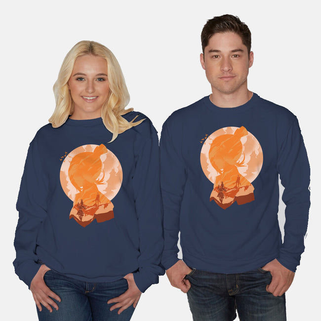 Lightning Torrent-unisex crew neck sweatshirt-RamenBoy