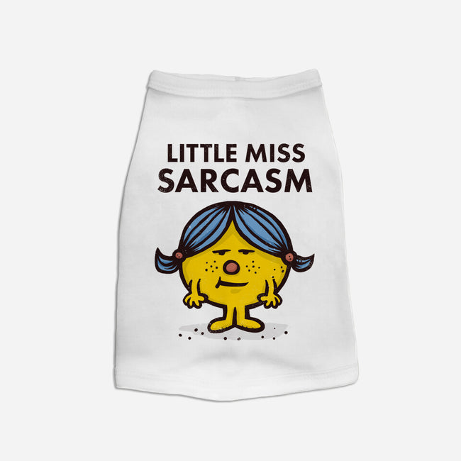 Little Miss Sarcasm-dog basic pet tank-kg07