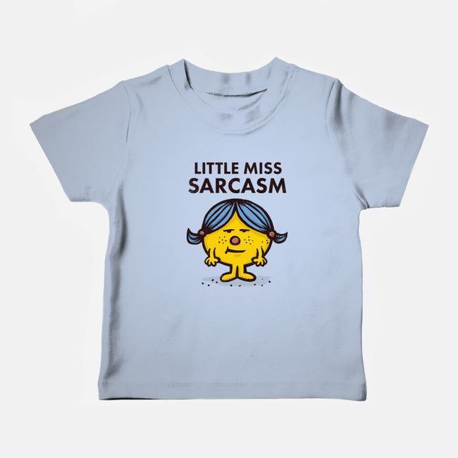 Little Miss Sarcasm-baby basic tee-kg07