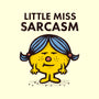 Little Miss Sarcasm-none removable cover w insert throw pillow-kg07
