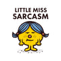 Little Miss Sarcasm-none beach towel-kg07