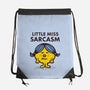 Little Miss Sarcasm-none drawstring bag-kg07