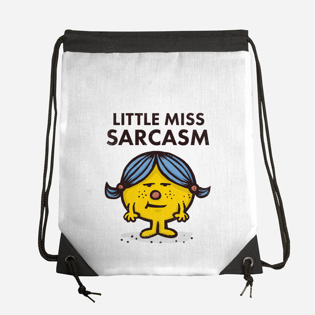 Little Miss Sarcasm-none drawstring bag-kg07
