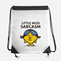 Little Miss Sarcasm-none drawstring bag-kg07