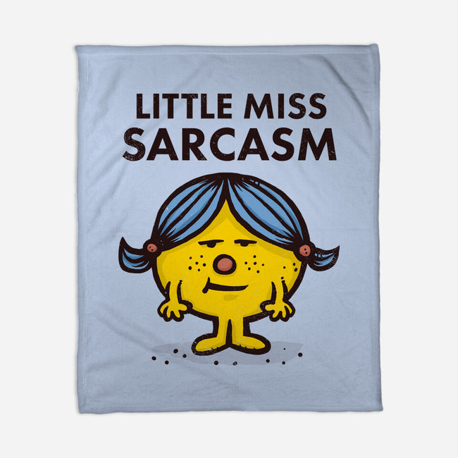 Little Miss Sarcasm-none fleece blanket-kg07