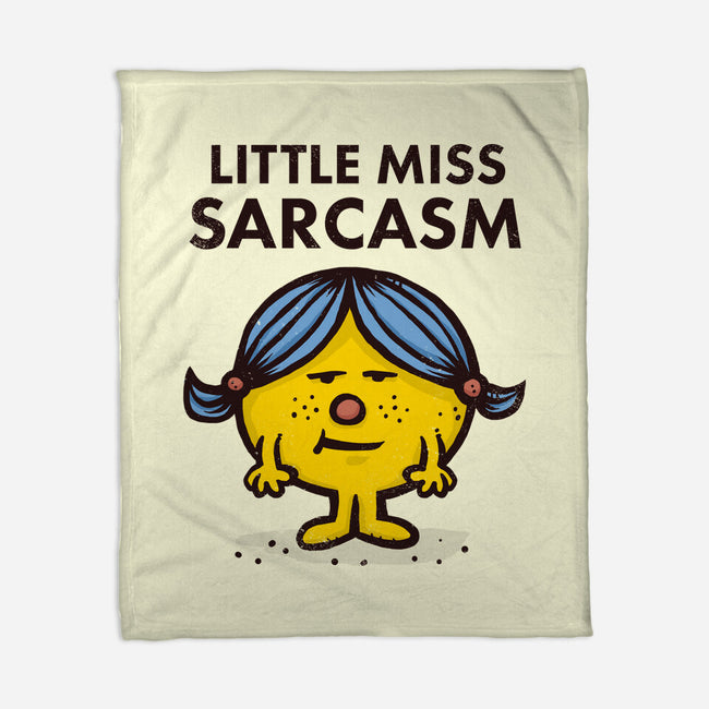 Little Miss Sarcasm-none fleece blanket-kg07