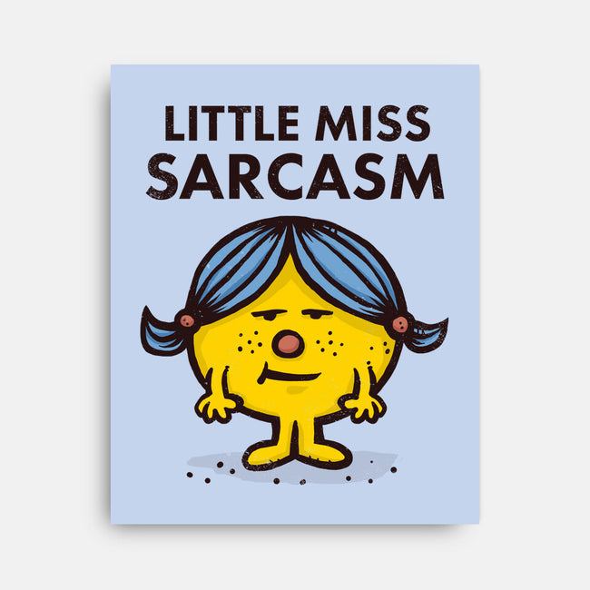 Little Miss Sarcasm-none stretched canvas-kg07