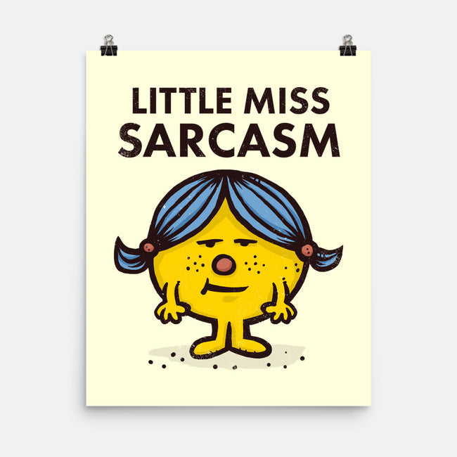 Little Miss Sarcasm-none matte poster-kg07