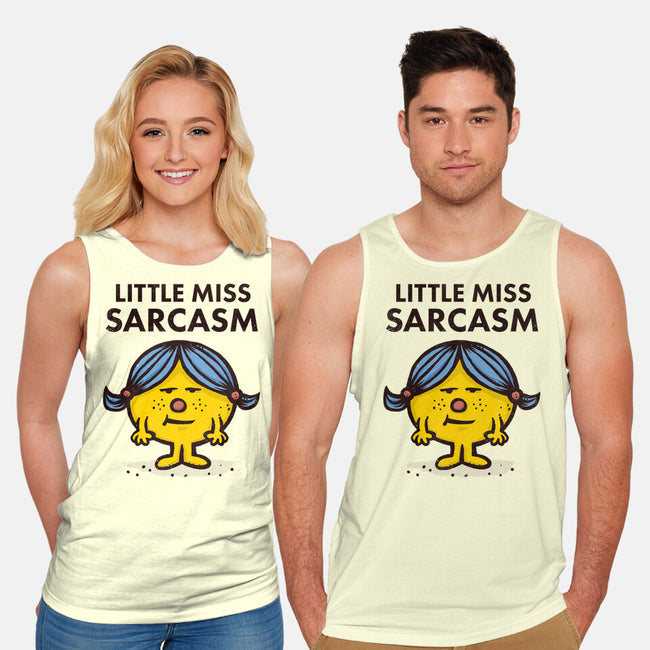 Little Miss Sarcasm-unisex basic tank-kg07