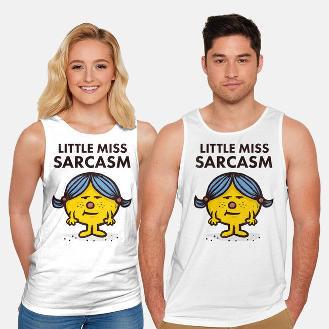 Little Miss Sarcasm-unisex basic tank-kg07