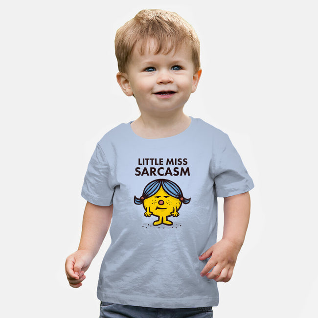 Little Miss Sarcasm-baby basic tee-kg07