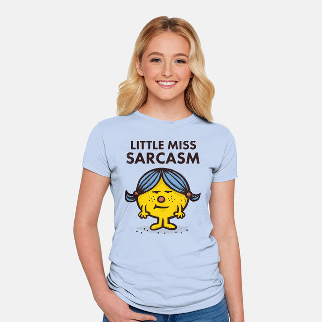 Little Miss Sarcasm-womens fitted tee-kg07