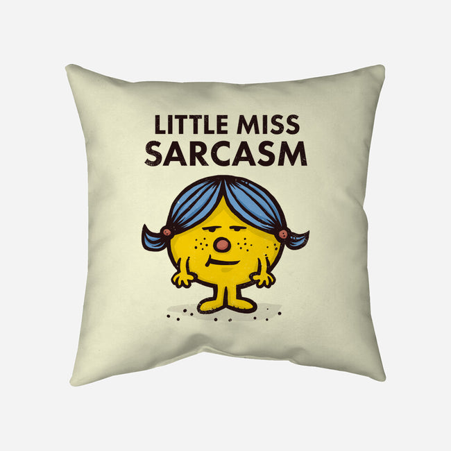 Little Miss Sarcasm-none removable cover w insert throw pillow-kg07