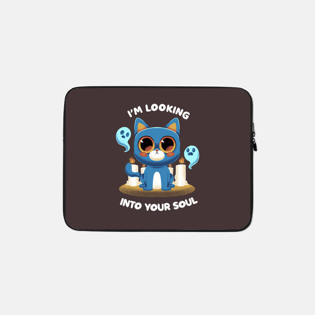 Looking Into Your Soul-none zippered laptop sleeve-FunkVampire