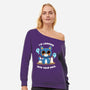 Looking Into Your Soul-womens off shoulder sweatshirt-FunkVampire