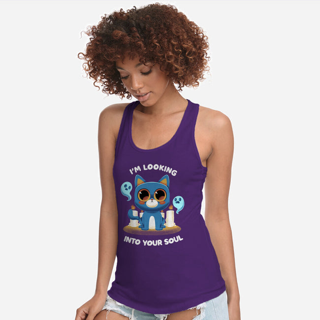 Looking Into Your Soul-womens racerback tank-FunkVampire
