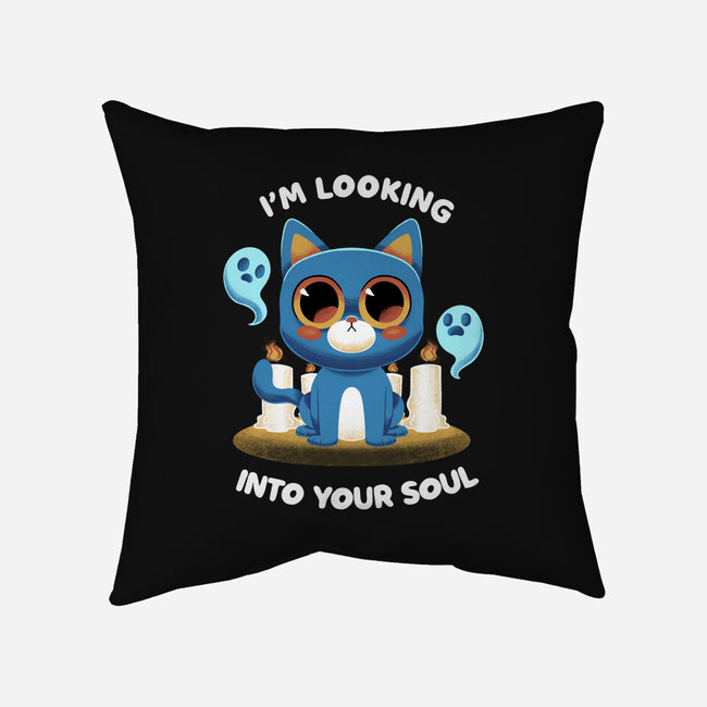 Looking Into Your Soul-none removable cover throw pillow-FunkVampire