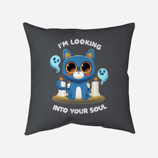 Looking Into Your Soul-none removable cover throw pillow-FunkVampire