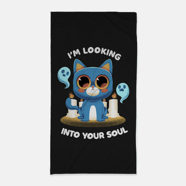 Looking Into Your Soul-none beach towel-FunkVampire