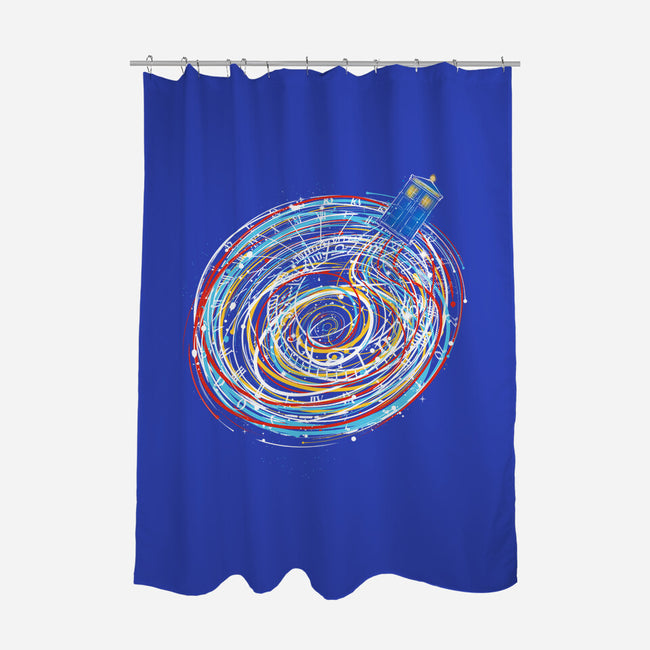 Lost Between Time And Space-none polyester shower curtain-kharmazero