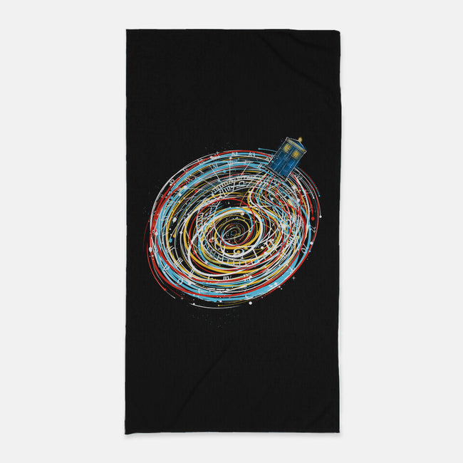 Lost Between Time And Space-none beach towel-kharmazero