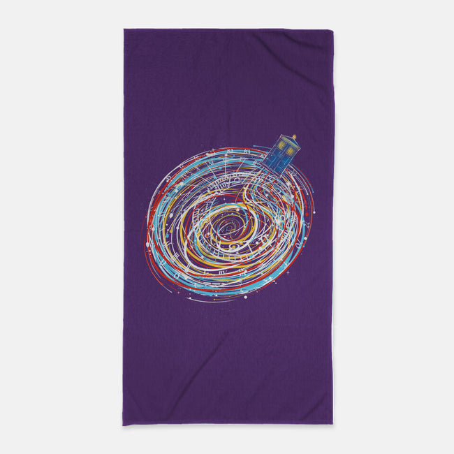 Lost Between Time And Space-none beach towel-kharmazero