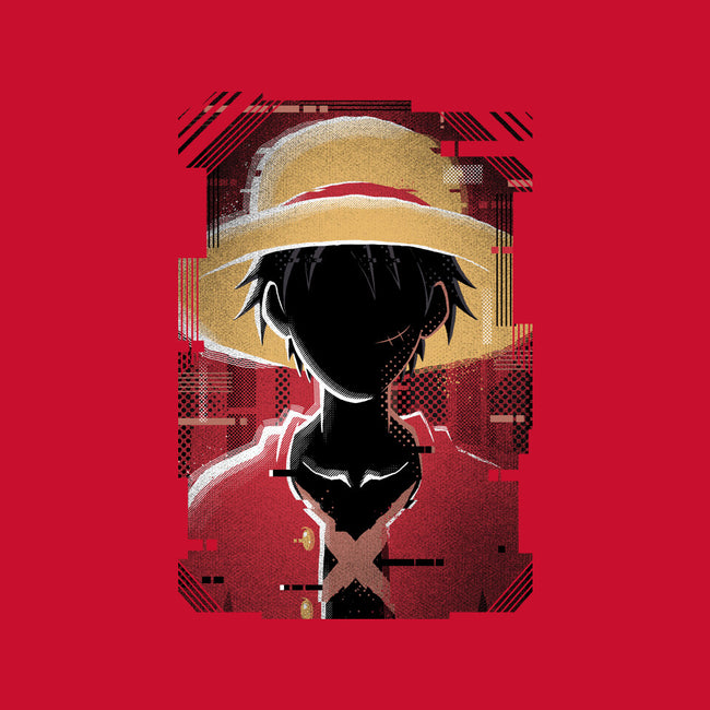 Luffy Glitch-womens fitted tee-danielmorris1993