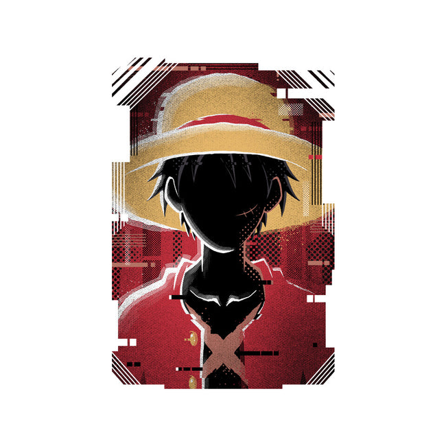 Luffy Glitch-womens fitted tee-danielmorris1993
