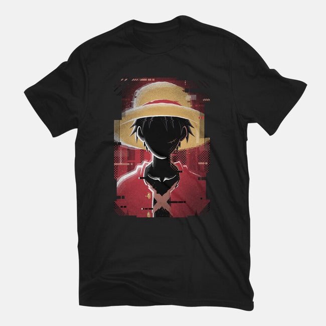 Luffy Glitch-youth basic tee-danielmorris1993