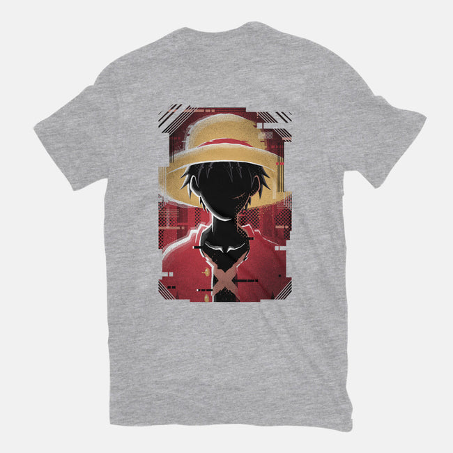 Luffy Glitch-youth basic tee-danielmorris1993